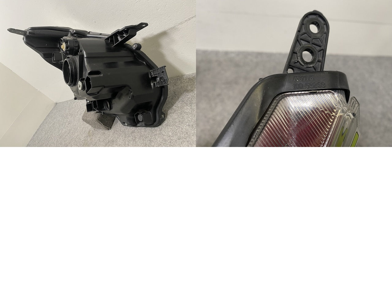 ワゴンR MH34S/MH44S 純正 前期 左 ヘッドライト/ランプ ハロゲン レベライザー 刻印E1D KOITO 100-59269 スズキ(146350)