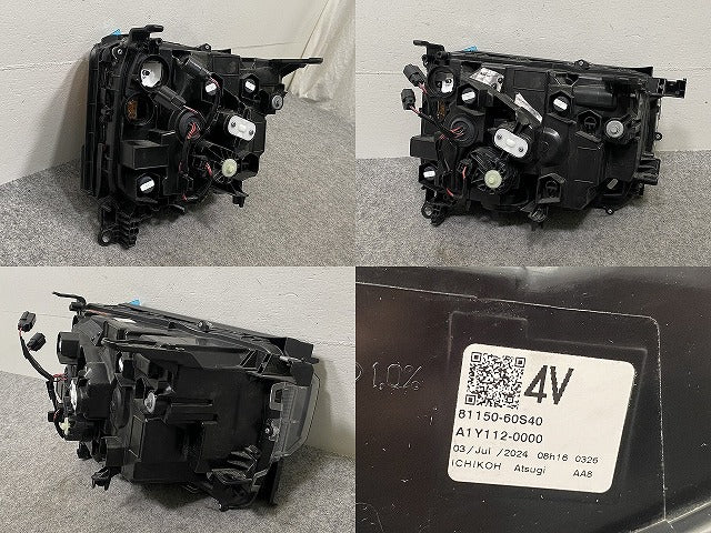 ランドクルーザー/ランクル 250/TRJ250W/GDJ250W 純正 左 ヘッドライト/ランプ レベライザーLED 刻印4V ICHIKOH 60-343 素地(146364)