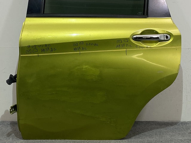 ノート/NOTE E12/NE12 e-POWER/HE12/SNE12 純正 左 リア ドア 内張りガラス付 オリーブグリーン EBA 日産(146365)