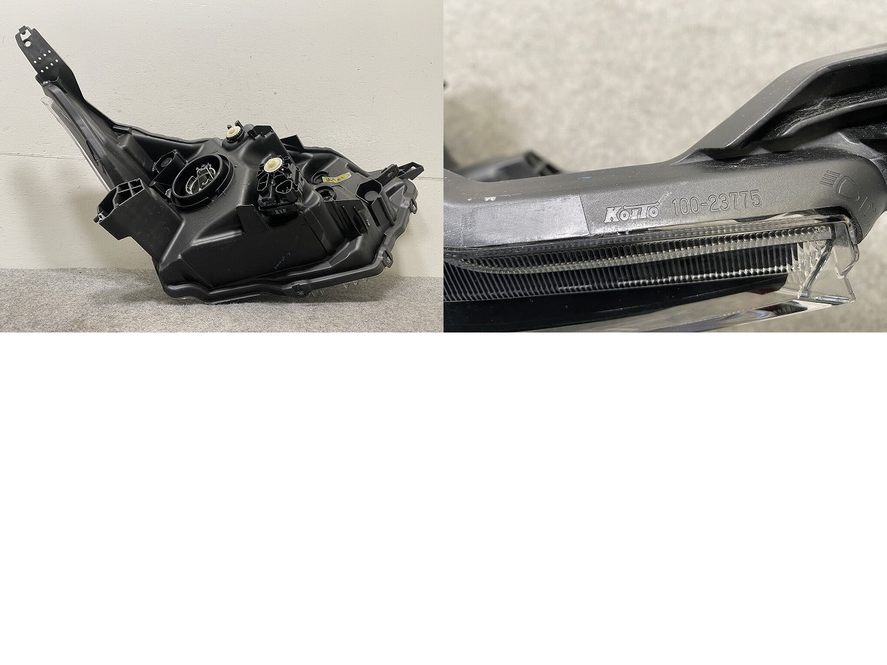 デイズ/eKワゴン B43W B46W/B33W B36W 純正 左 ヘッドライト/ランプ レベライザーハロゲン KOITO 100-23775 26075-7MA0A 日産(146366)