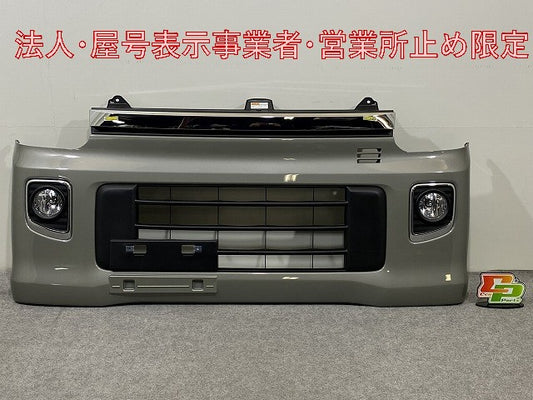 新品!エブリィワゴン DA17W 純正 フロント バンパー フォグロアグリルフォグカバー付 71711-64P モスグレーメタリック WBW スズキ(146375)