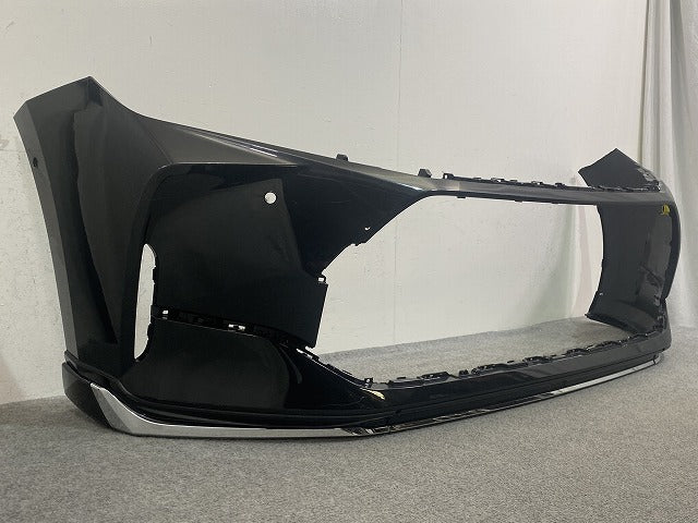 クラウン セダン AZSH32/KZSM30 純正 フロント バンパー スポイラー付 52119-30030/40 プレシャスブラックパール 219 トヨタ(146423)