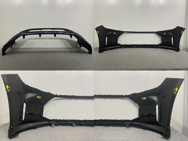 クラウン セダン AZSH32/KZSM30 純正 フロント バンパー スポイラー付 52119-30030/40 プレシャスブラックパール 219 トヨタ(146423)
