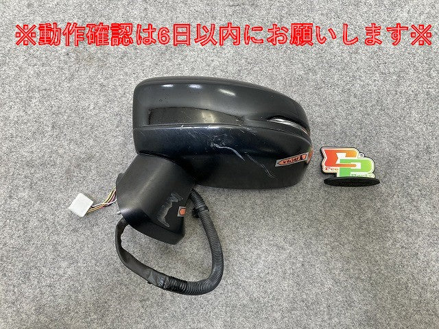 フィット GK3/GK4/GK5/GK6/GP5/GP6 純正 左 ドアミラー 7線 ウインカー付 M62/KT 17 クリスタルブラックパール NH731P(146462)