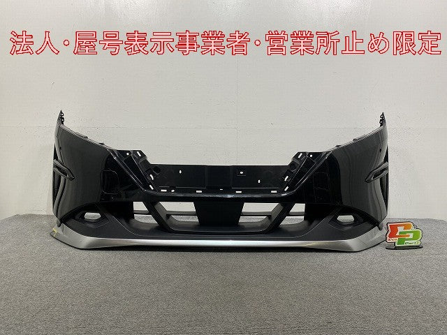 ノート/NOTE E13/SNE13 純正 前期 フロント バンパー スポイラー付 62022 6XJ0H ミッドナイトブラック GAT 日産(146496)