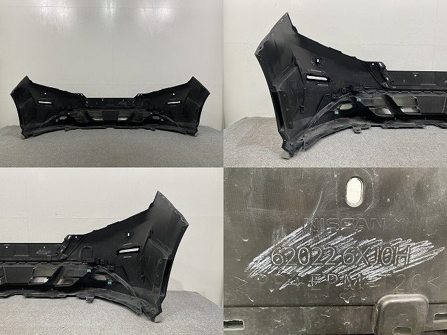ノート/NOTE E13/SNE13 純正 前期 フロント バンパー スポイラー付 62022 6XJ0H ミッドナイトブラック GAT 日産(146496)
