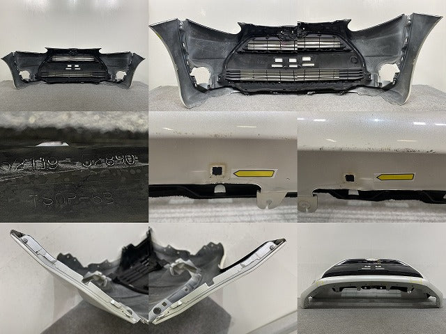 シエンタ 170系/NSP170G/NCP175G/NHP170G 純正 前期 フロント バンパー グリル付 52119-52890 ホワイトパールクリスタルシャイン(146517)