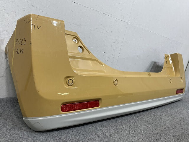 スペーシア MK94S 純正 リア バンパー スポイラーソナー付 71811-53U0 ミモザイエローパールメタリック WB6 スズキ(146552)