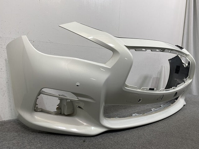 スカイライン/SKYLINE V37/YV37/HV37/HNV37/ZV37 純正 前期 フロント バンパー 62022 4HB0H クリスタルホワイトパール QAA 日産(146588)