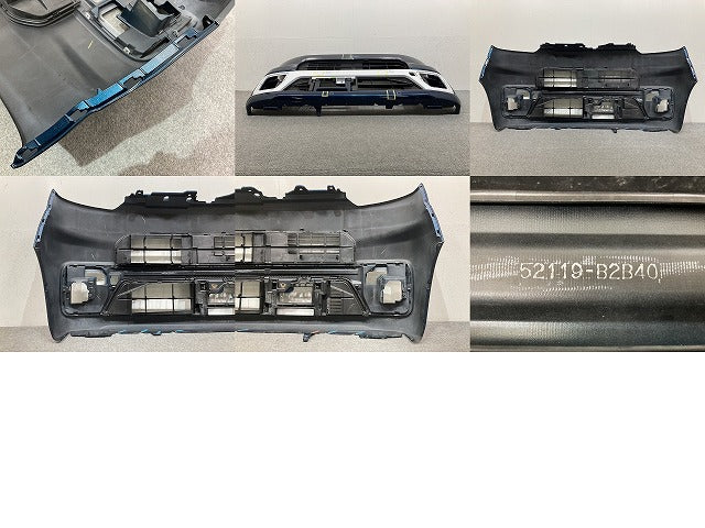 ウェイク LA700S/LA710S 純正 フロント バンパー グリル付 52119-B2B40 ブルーマイカメタリック B58 ダイハツ(146693)