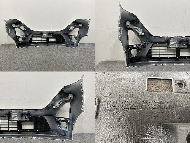 ルークス ハイウェイスター B44A/B45A/B47A/B48A 純正 前期 フロント バンパー 62022 7NG-0 ホワイトパール QBB 日産(146728)