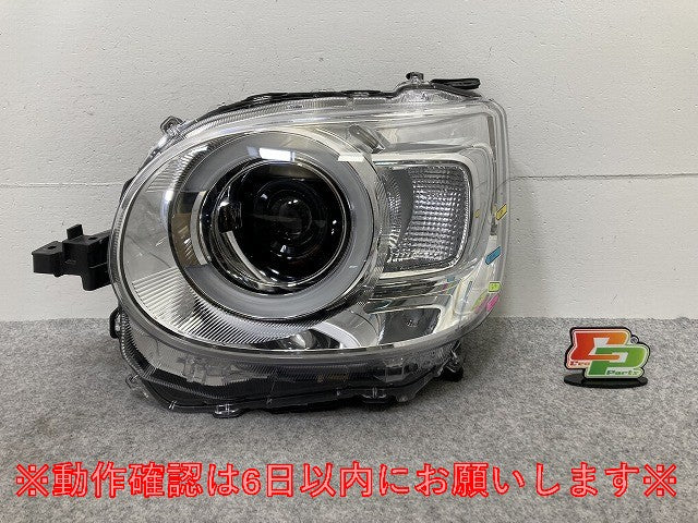 ムーヴ キャンバス/キャンパス LA850S/LA860S 純正 左 ヘッドライト/ランプ LED レベライザー 刻印RL KOITO 100-6908D ダイハツ(146777)