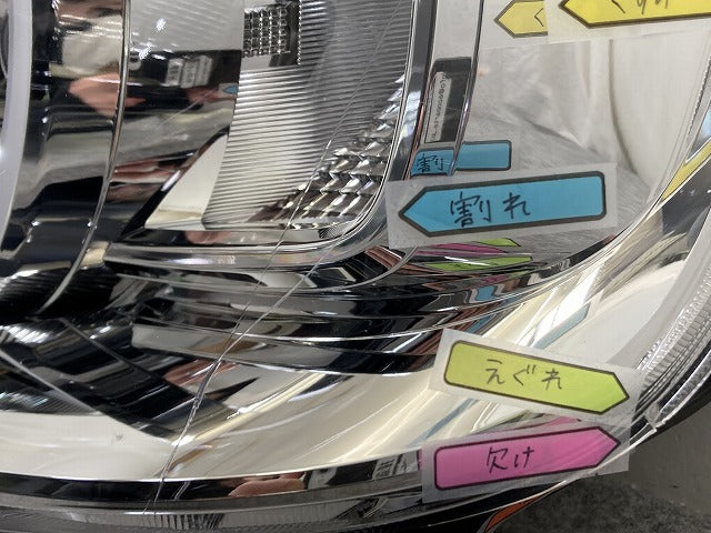 ムーヴ キャンバス/キャンパス LA850S/LA860S 純正 左 ヘッドライト/ランプ LED レベライザー 刻印RL KOITO 100-6908D ダイハツ(146777)