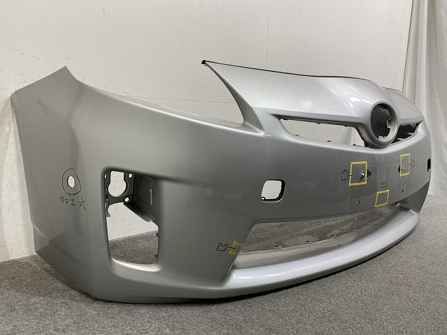 プリウス 30系/ZVW30 純正 前期 フロント バンパー 52119-47080 シルバーメタリック 1F7 トヨタ(146823)