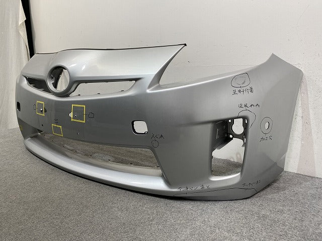 プリウス 30系/ZVW30 純正 前期 フロント バンパー 52119-47080 シルバーメタリック 1F7 トヨタ(146823)