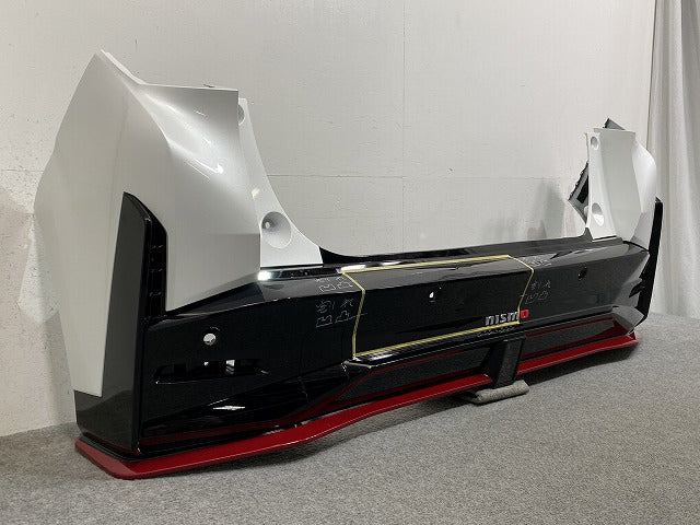 ノート/NOTE ニスモ/NISMO/E13/FE13 純正 後期 リア バンパー 85022 6XT0H ブリリアントホワイトパール QAB 日産(146824)
