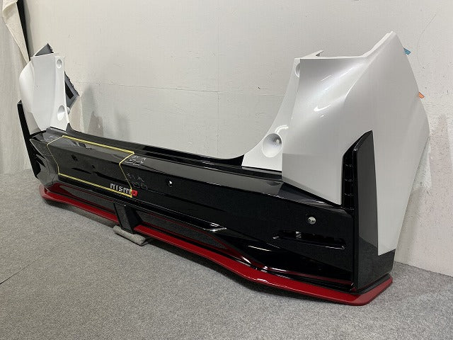 ノート/NOTE ニスモ/NISMO/E13/FE13 純正 後期 リア バンパー 85022 6XT0H ブリリアントホワイトパール QAB 日産(146824)