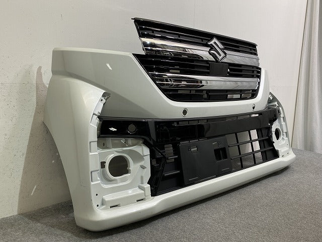 スペーシア カスタム MK54S/MK94S 純正 フロント バンパー グリル付 71711 53U5 ピュアホワイトパール ZVR スズキ(146851)