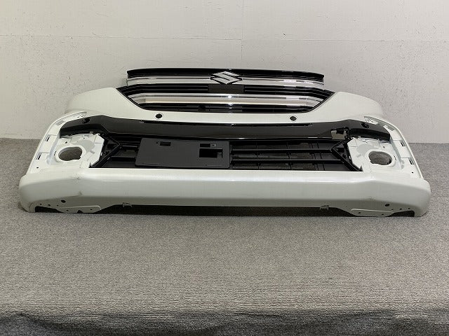スペーシア カスタム MK54S/MK94S 純正 フロント バンパー グリル付 71711 53U5 ピュアホワイトパール ZVR スズキ(146851)