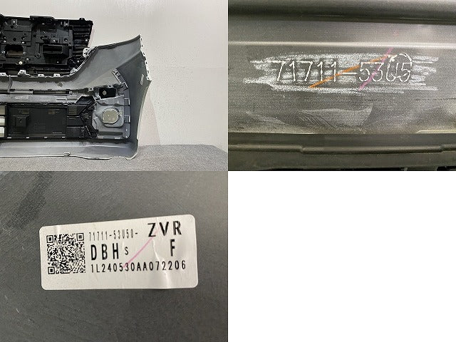 スペーシア カスタム MK54S/MK94S 純正 フロント バンパー グリル付 71711 53U5 ピュアホワイトパール ZVR スズキ(146851)
