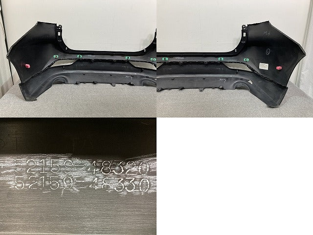 ハリアー 80系/MXUA80/MXUA85/AXUH80/AXUH85 PHEV/AXUP85 純正 リア バンパー スポイラー付 52159-48320/48330タ(146902)