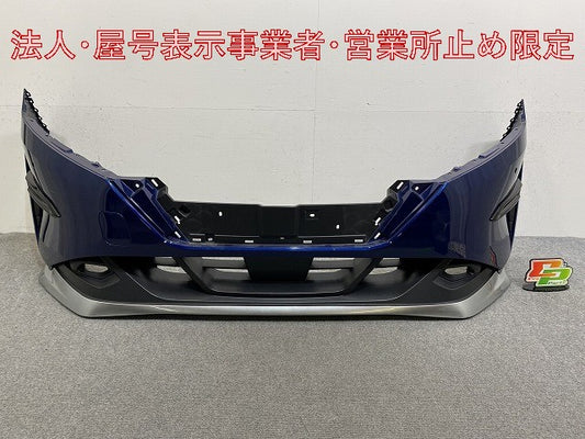 ノート/NOTE E13/SNE13 純正 前期 フロント バンパー スポイラー付 62022 6XJ0H オーロラフレアブルーパール RAY 日産(146919)