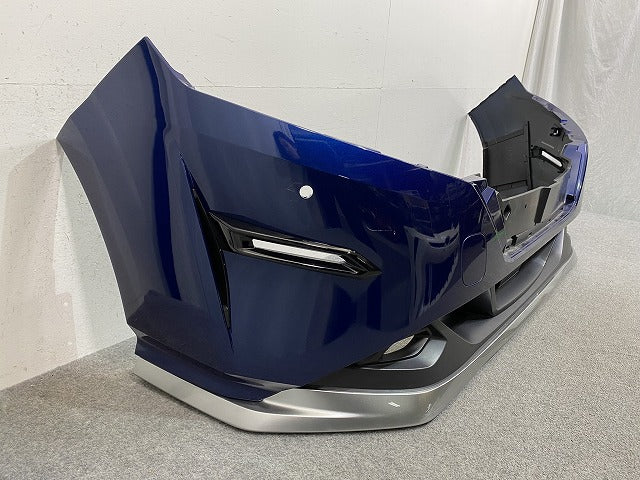 ノート/NOTE E13/SNE13 純正 前期 フロント バンパー スポイラー付 62022 6XJ0H オーロラフレアブルーパール RAY 日産(146919)