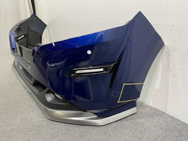 ノート/NOTE E13/SNE13 純正 前期 フロント バンパー スポイラー付 62022 6XJ0H オーロラフレアブルーパール RAY 日産(146919)