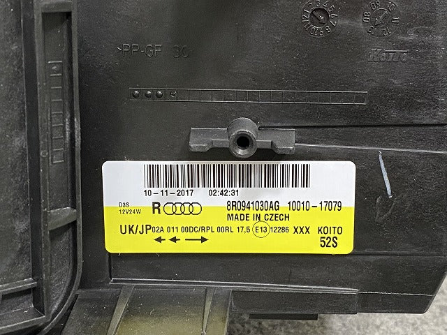新品!Q5 8R系 2009-2012 純正 右 ヘッドライト/ランプ LED KOITO 10011-17075 8R0998030A アウディ(146950)