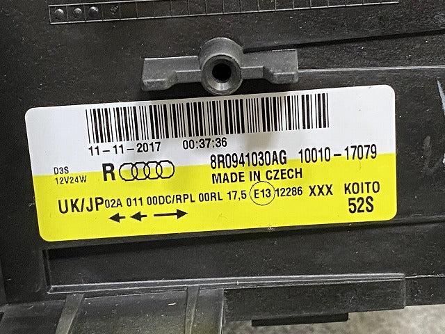 新品!Q5 8R系 2009-2012 純正 右 ヘッドライト/ランプ LED KOITO 10011-17075 8R0998030A アウディ(146952)