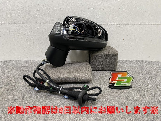 新品!A1 8X系 純正 左 ドアミラー 8線 ウインカー付 8X2 857 409 8X2857409L9B9 素地 アウディ(146993)