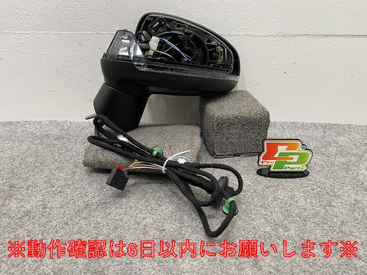 新品!A1 8X系 純正 左 ドアミラー 8線 ウインカー付 8X2 857 409 8X2857409L9B9 素地 アウディ(146994)