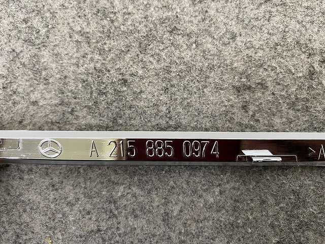 新品!CLクラス W215 純正 左 フロント バンパー メッキモール A 215 885 0974 A2158850974 メッキ メルセデスベンツ(147059)