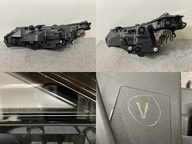 RX 350/TALA10/TALA15 純正 右 ヘッドライト/ランプ LED 刻印V KOITO 48-257 81145-48K31 レクサス(147356)