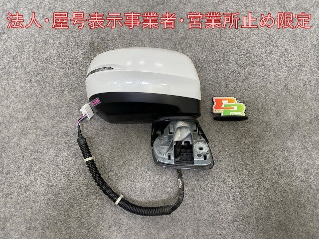 オデッセイ RC1/RC2/RC4 純正 右 ドアミラー 9線 ウインカー付 037569/KT17 76208-T6A-Q13 プラチナホワイトパール NH609P ホンダ(147362)