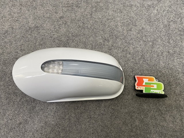 新品!Sクラス/CLクラス W220/W215 純正 左 ドアミラー カバー ウインカー付 A2208100164 00009143/01.643 フィアンホワイト 9143(147369)