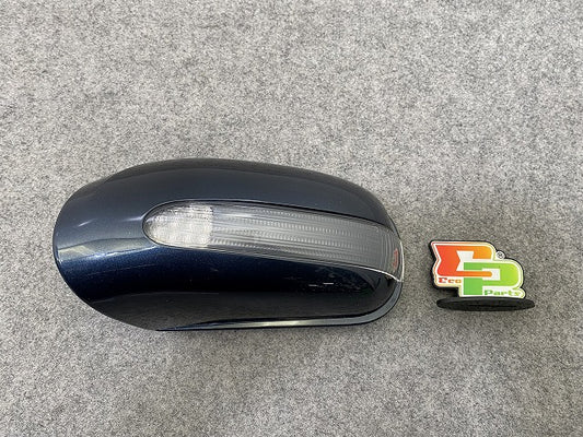 新品!Sクラス W220 純正 左 ドアミラー カバー ウインカー付 A220800164 00009189/01 643 A22081001649189 タンザナイトブルー 359(147372)
