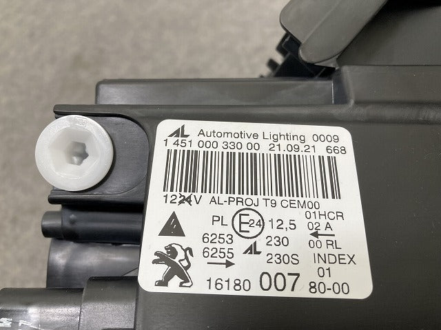 308 T9/ 右 ヘッドライト/ランプ LED AL Automotive Lighting 230/230S プジョー(147415)