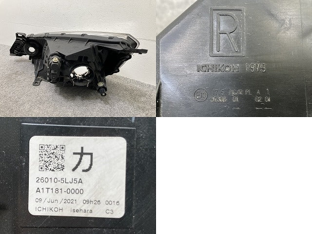 ジャンク!バネット NV200 M20/VM20/VNM20 純正 右 ヘッドライト/ランプ レベライザーハロゲン 刻印カ ICHIKOH 1979 26025-5LJ5A(147416)