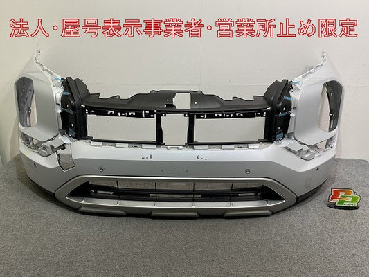 アウトランダー PHEV/GN0W 純正 フロント バンパー スポイラーロアグリル付 6400J891ZZ ホワイトダイヤモンド W85 三菱(147431)