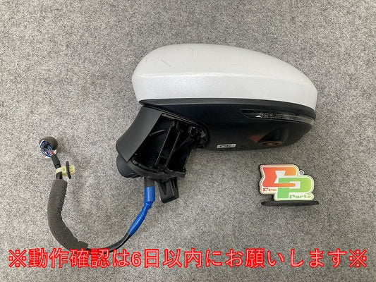ノート/NOTE E13/SNE13 純正 左 ドアミラー 13線 ウインカーカメラ付 ICHIKOH 8345/5427 ピュアホワイトパール QAC 日産(147433)