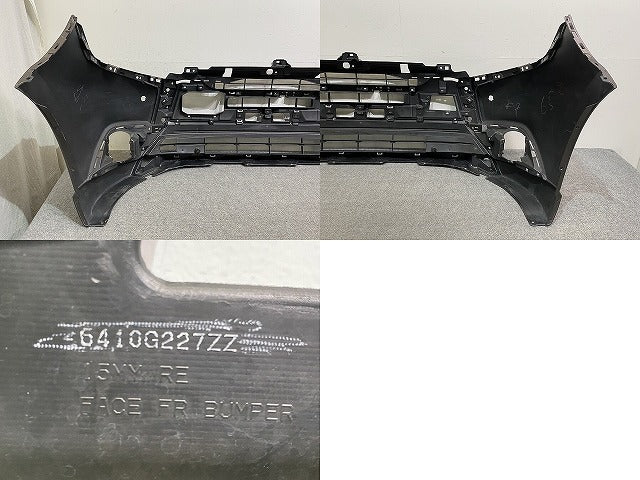 アウトランダー GF7W/GF8W 純正 後期 フロント バンパー 6410G227ZZ クォーツブラウンメタリック C06 三菱(147472)