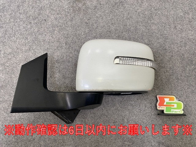 ワゴンR FZ/MH44S 純正 左 ドアミラー 7線 ウインカー付 ishizaki 72M2/W0900 パールホワイト Z7T スズキ(147504)