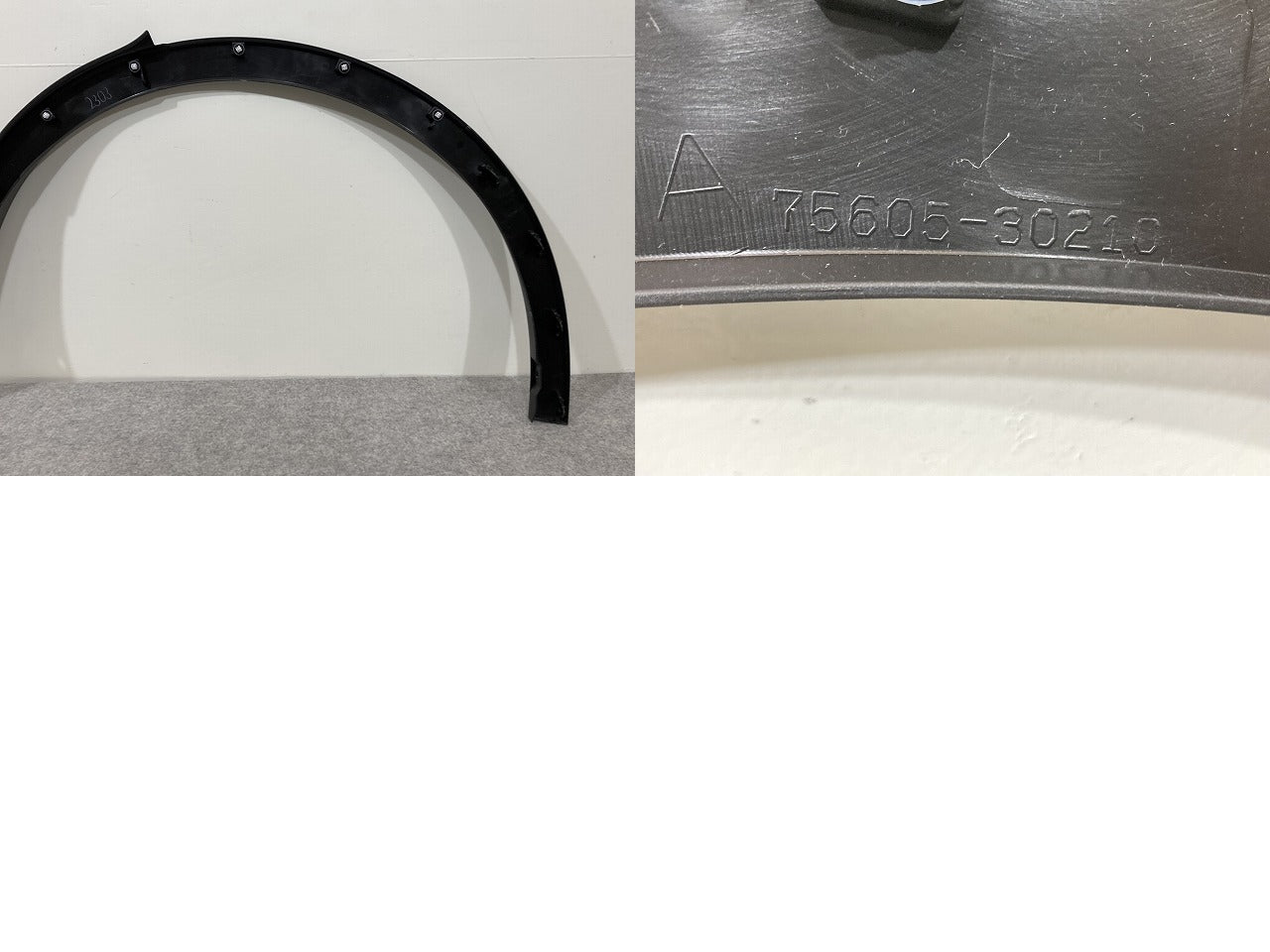 新車取り外し!クラウン クロスオーバー AZSH35 RS/TZSH35 純正 右 リア フェンダーアーチモール/オーバーフェンダー 75605-30210(147533)