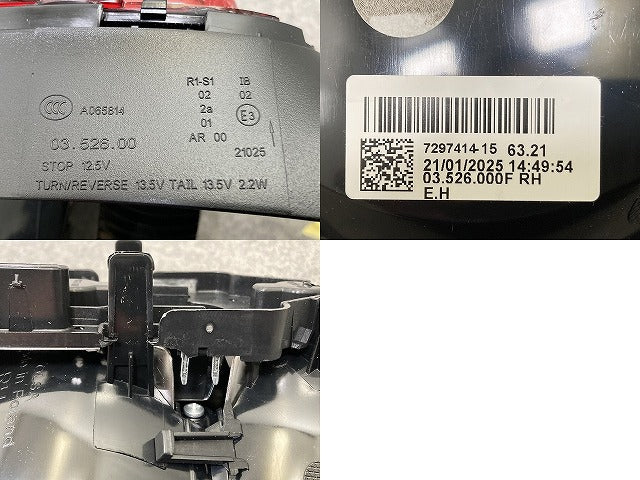 新品!ミニ F55/F56/F57 純正 前期 右 テールランプ/ライト/レンズ LED OLSA 7297414-15 63217297414 MINI(147601)