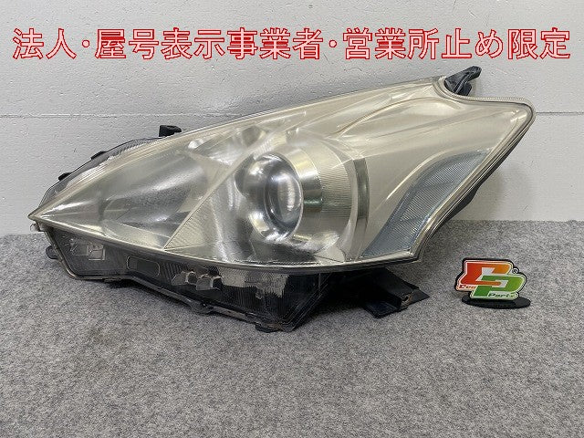 プリウスα/アルファ ZVW40W/ZVW41W 純正 左 ヘッドライト/ランプ ハロゲン レベライザー 刻印2 KOITO 47-41 81170-47280 トヨタ(147698)