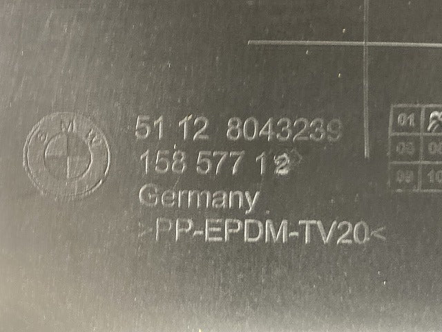 新品!3シリーズ E90/E91 純正 リア バンパー ディフューザー 51 12 8043239 51128043239 グレー メタリック BMW(147774)