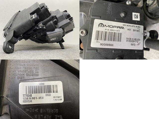 ジープ/グランドチェロキー WK64 純正 右 ヘッドライト/ランプ LED VALEO T77604B クライスラー(147885)