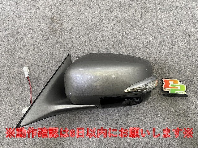フーガ ハイブリッド Y51/HY51 純正 左 ドアミラー 17線 ウインカーカメラ付 シルバー メタリック 日産(147889)