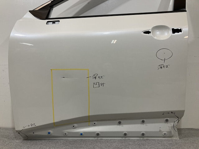 エクストレイル/X-TRAIL T33/SNT33 純正 左 フロント ドア バイザー付 ブリリアントホワイトパール QAB 日産(147892)